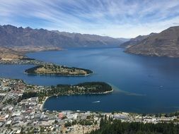 lake near a mountain in zealand