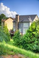 houses landscape