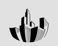 Abstract logo of buildings