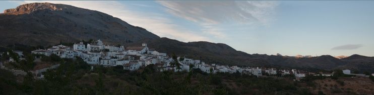 city view near the mountain