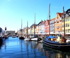 old port in Copenhagen, Denmark