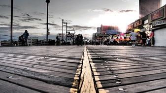 landscape of Atlantic City Sky