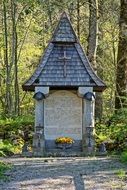 World War I Memorial in the Forest in germany, Bavaria, chiemgau
