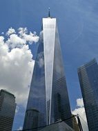 glass buildings at the World Trade Center in New York City