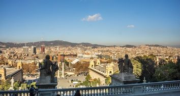 view from the roof of the city of Barcelona