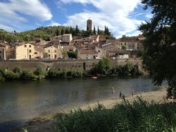 river in a french village