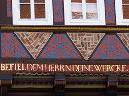 drawings on the house in Lower Saxony