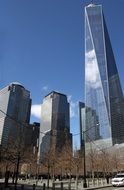 Ground Zero in downtown, usa, manhattan, New York city