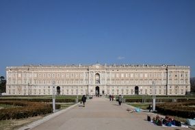 Palace of architect Vanvitelli in the city of Caserta