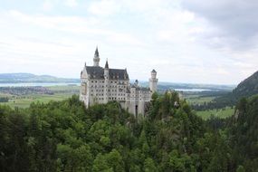 Neuschwanstein Castle - romantic castle of the Bavarian king Ludwig II