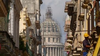 facades of the old city