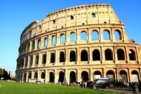 ancient monument Colosseum in italy, Rome