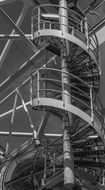 Spiral Staircase Black And White photo