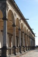 side view of queen anne's summer palace in prague