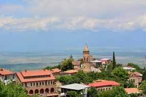 panoramic view of the city of Signagi in Kakheti