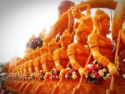 Candle festival in Asia