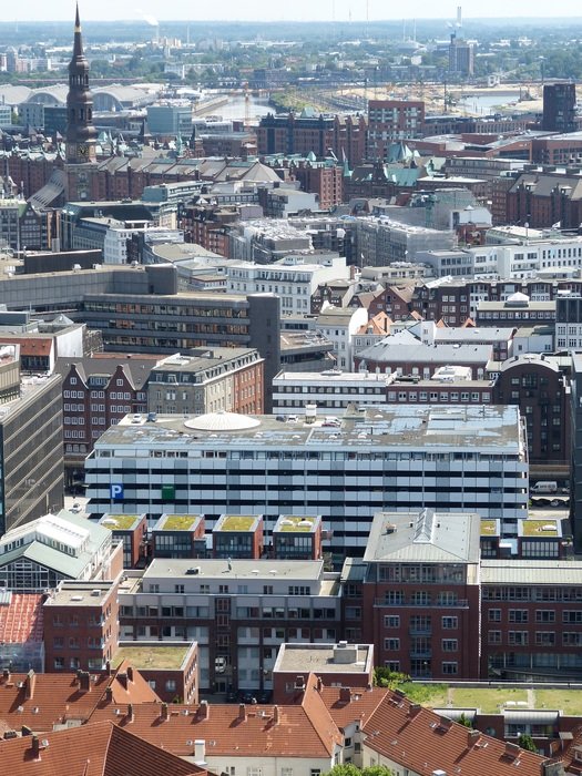 aerial view of Hamburg