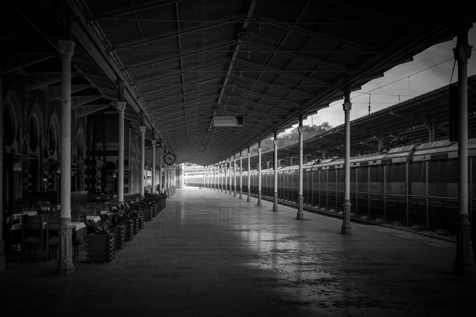 Train on railway station, turkey