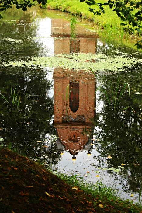 Bell Tower on lake