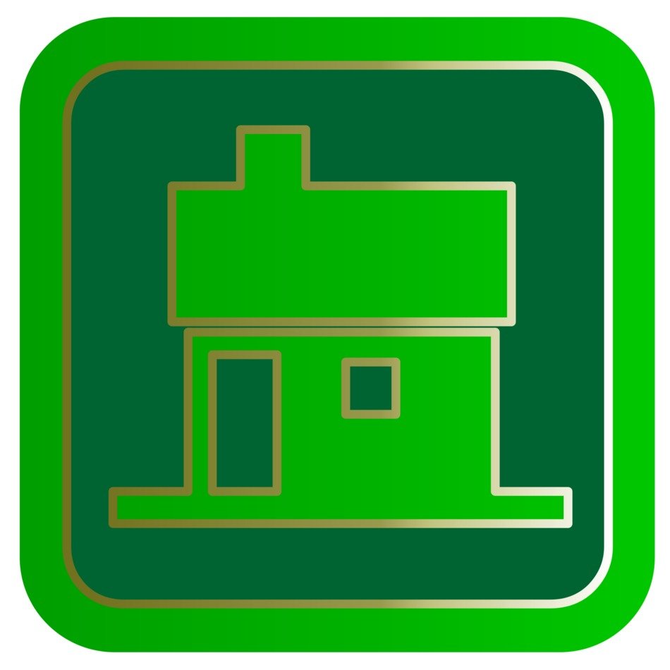 Home Button, Real Estate Symbol
