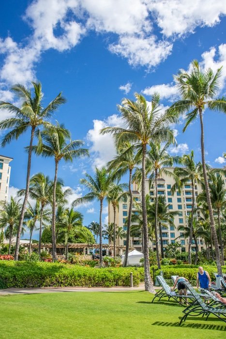 beautiful seaside landscape in Oahu, Hawaii