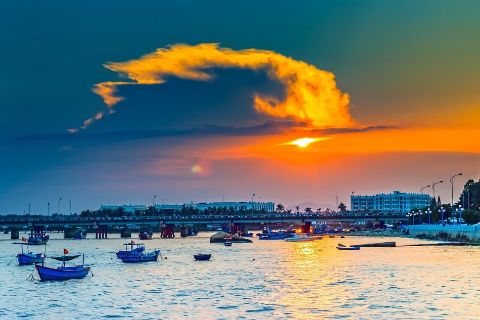 Hoằng Than beautiful sunset