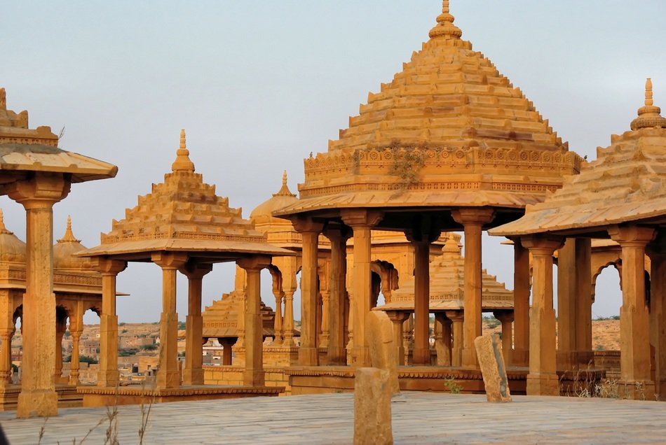 yellow sandstone cenotaphs