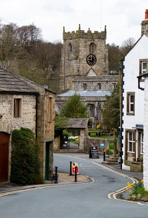 traditional street in north yorkshire