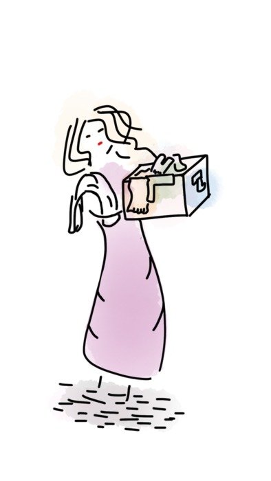Mom Laundry drawing