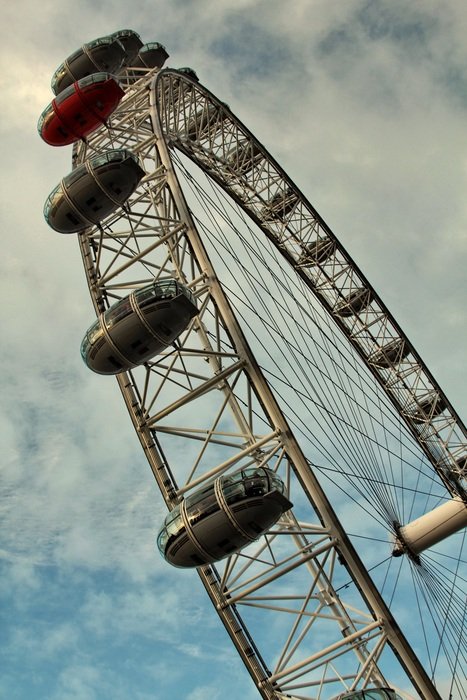 Ferris wheel in London in England