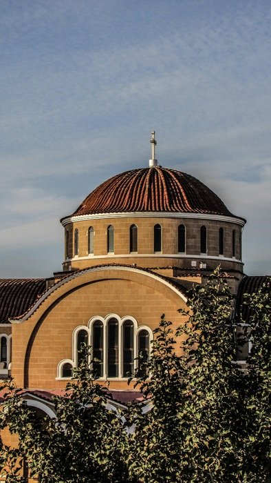 dome of orthodox church in paralimni
