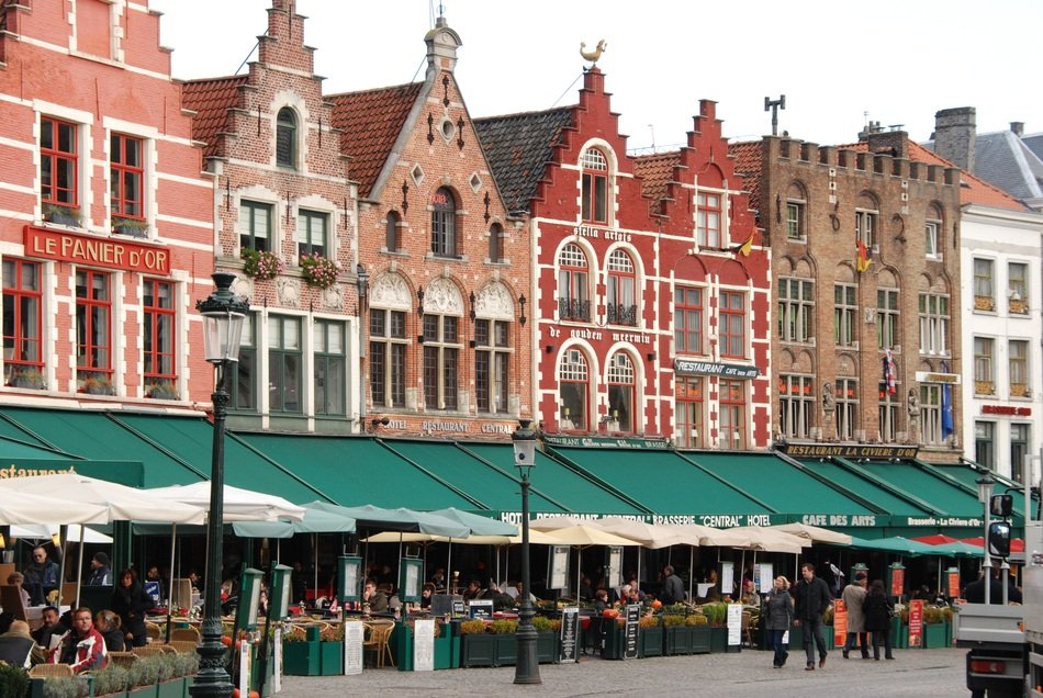 small market in belgium