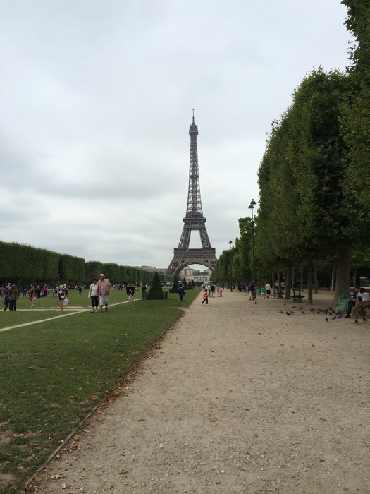 eiffel tower at the end of the trail
