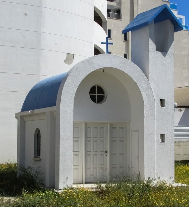 white chapel in Larnaca