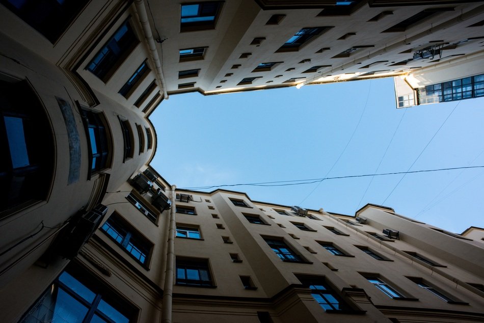 well yard in St. Petersburg, Russia