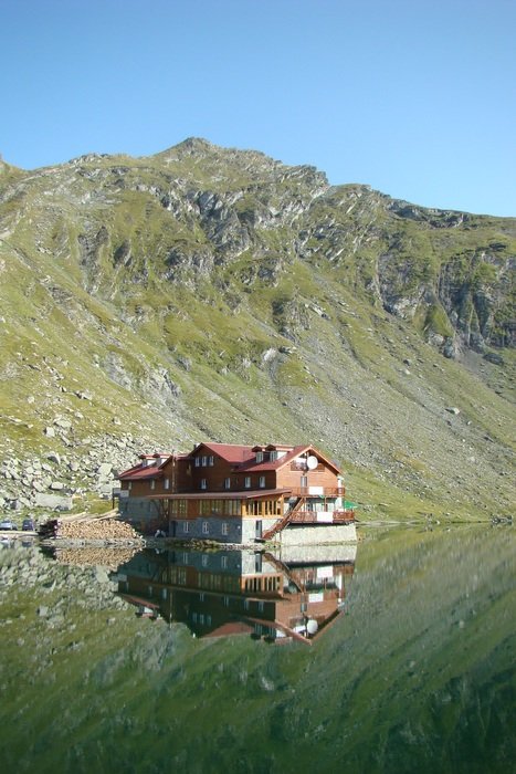 Building near the lake