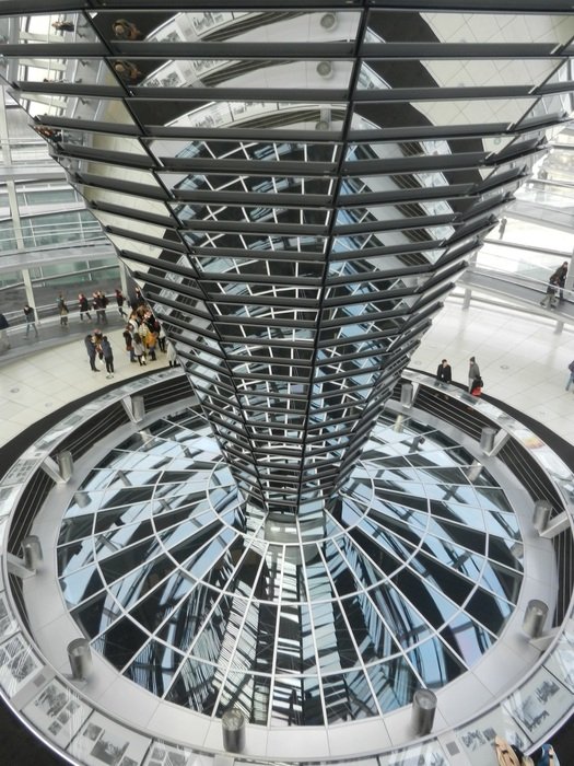 glass dome at the Reichstag in Berlin, Germany