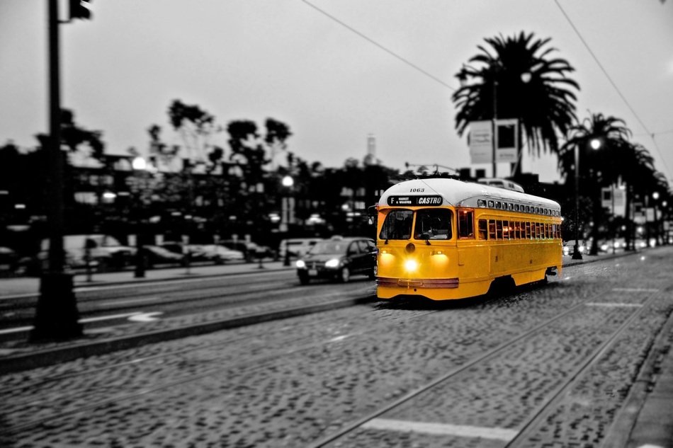 yellow Tram, San Francisco