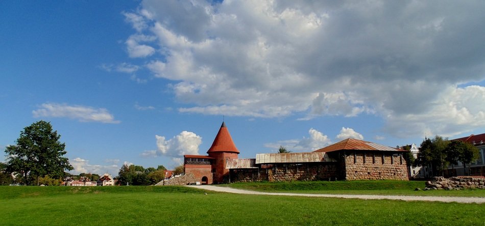 Historical town in summer