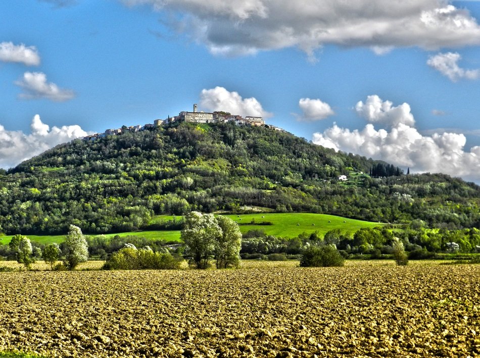 Landscape of hilltown
