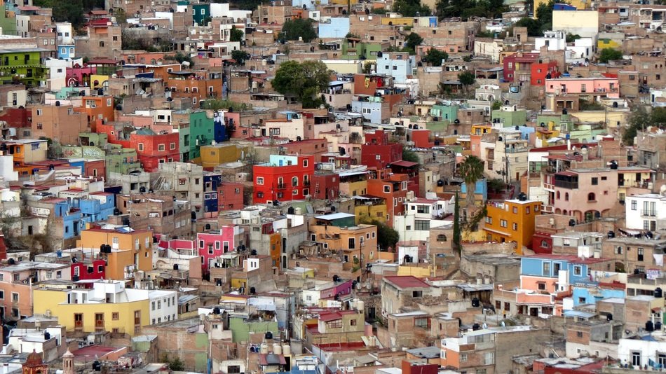 panorama of the vibrant colonial city of Guanajuato