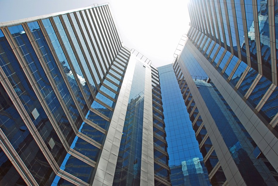 skyscrapers are built around