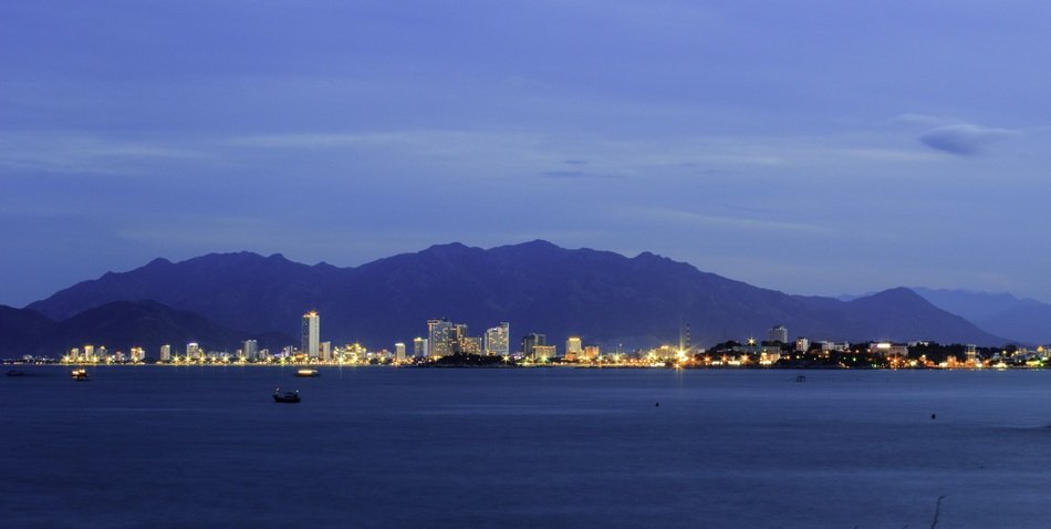 view of the city from the sea