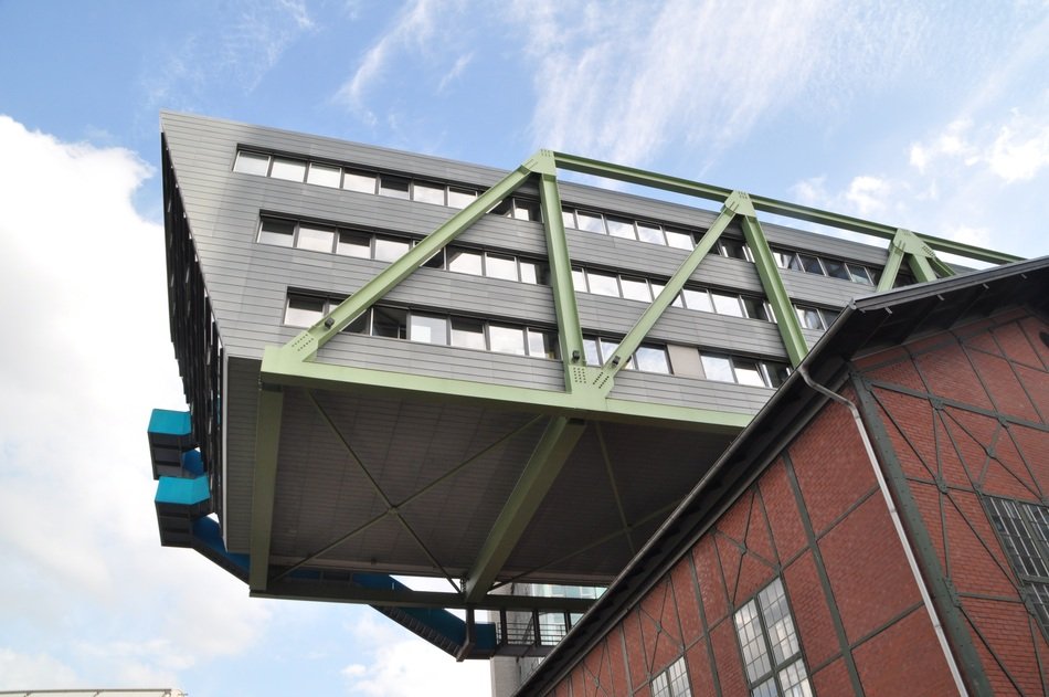 modern facade of a building in Düsseldorf