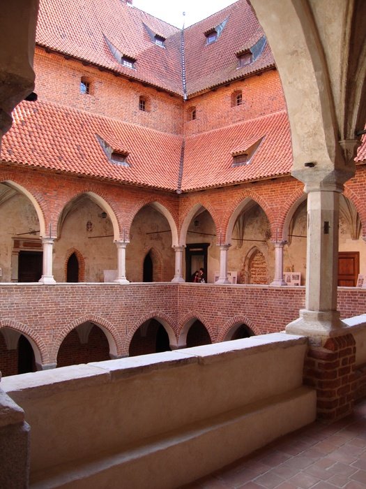 courtyard of castle of warmian bishops in lidzbark warmiÅski
