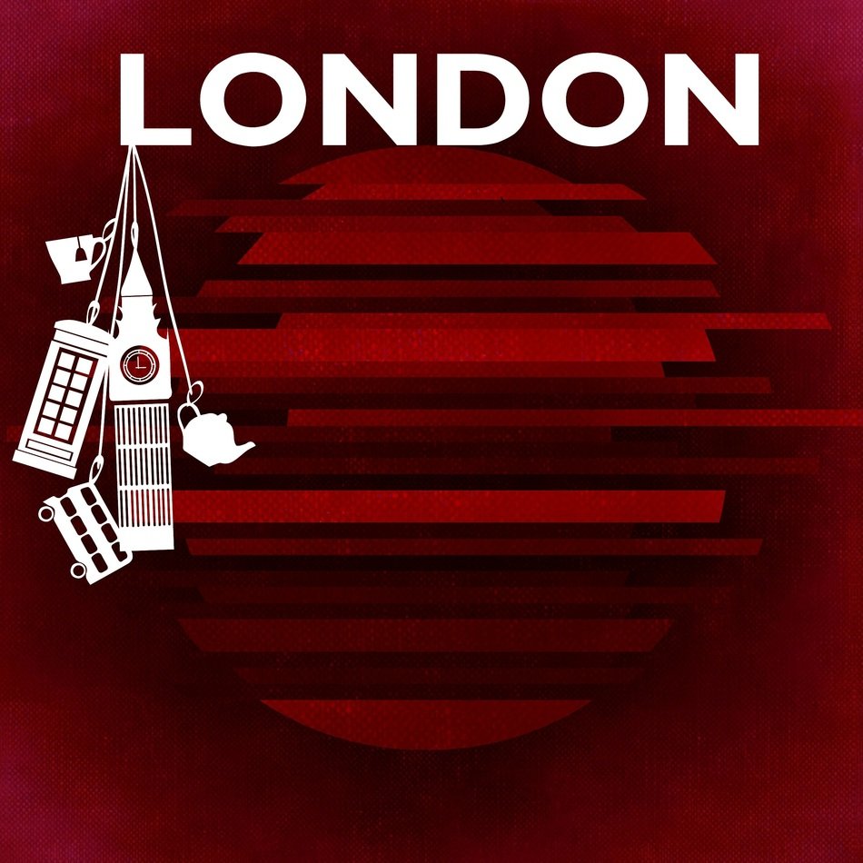 London background with logo