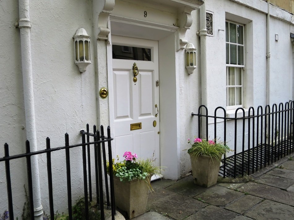 typical english Front Door, uk, England