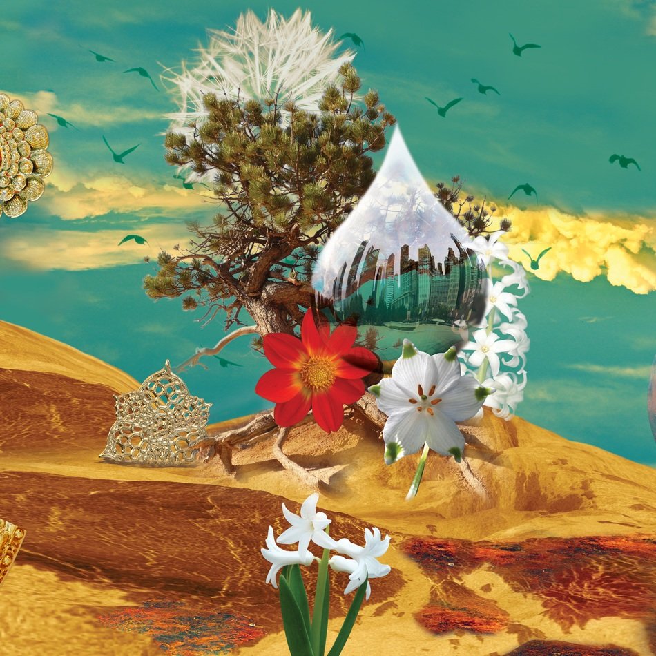 abstract illustration of a desert