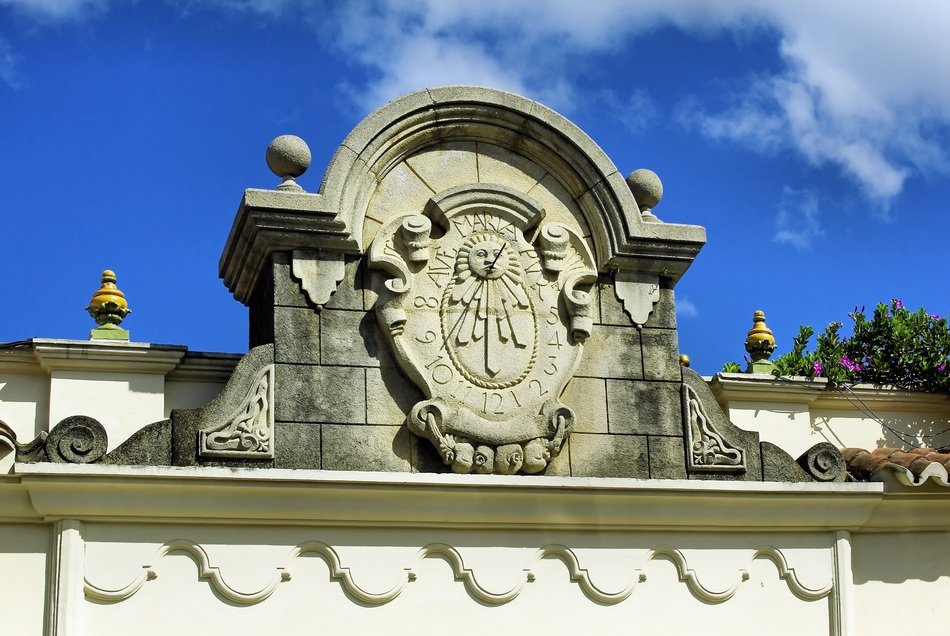 Pediment facade in Guatemala