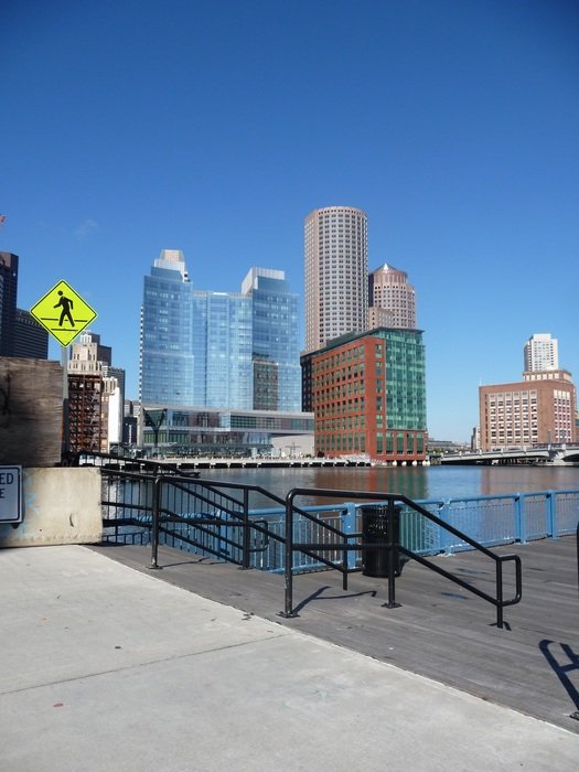 Landscape of skyscapers in Boston, USA